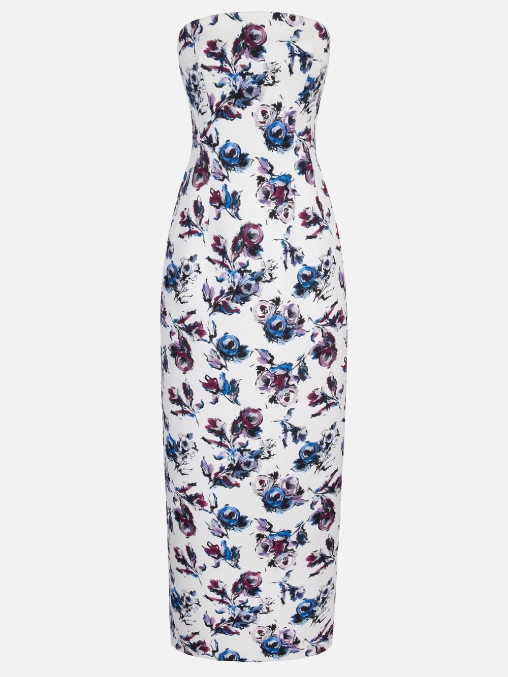 Emilia Wickstead LAELIA DRESS IN PURPLE & BLUE FLORAL PT GENZIANELLA // Size 12